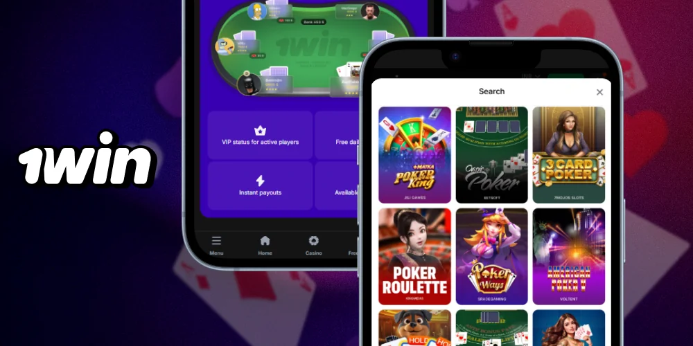 1win poker has a huge selection of poker games